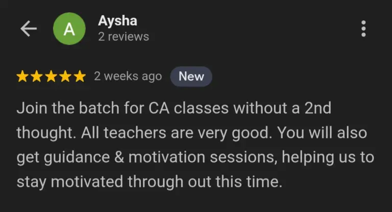 CA Review 1