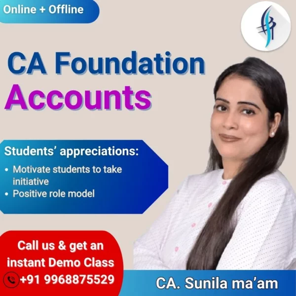 CA Foundation Accounts By CA Sunila Kapoor Mam