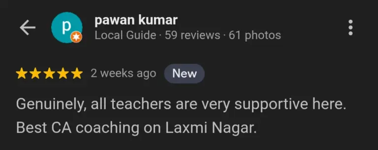 CA Inter review