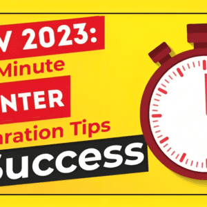 CA Inter 2024: Last-Minute Preparation Tips for Success