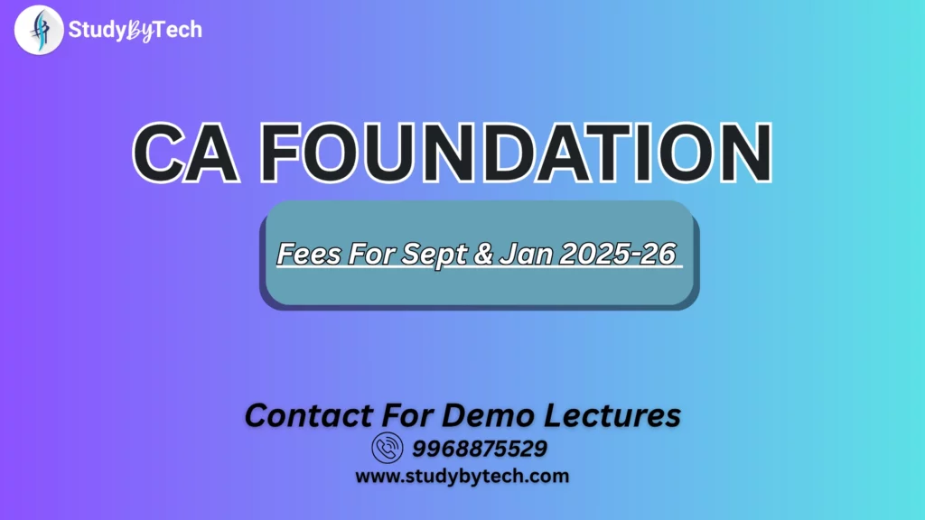 ca foundation fees for sept & jan 2025 -26
