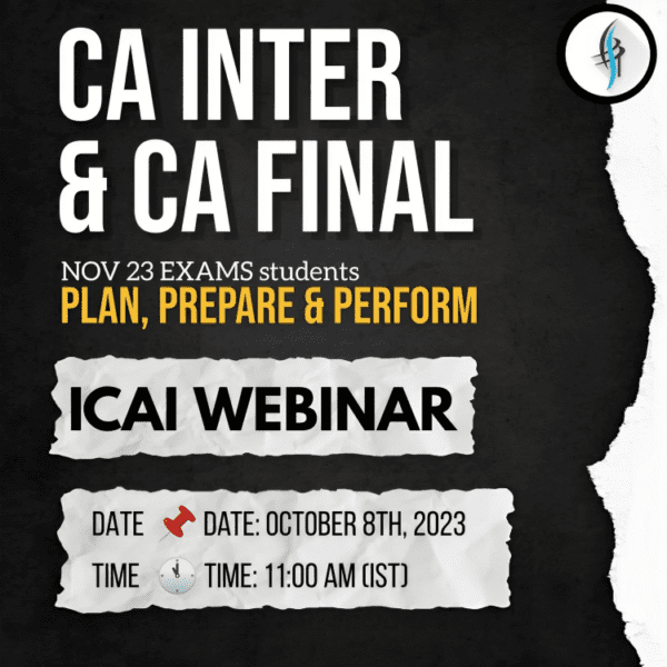 CA Inter & CA Final Nov 2023 Exams