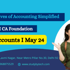 Objectives Of Accounting Simplified I CA Foundation Accounts I May 24