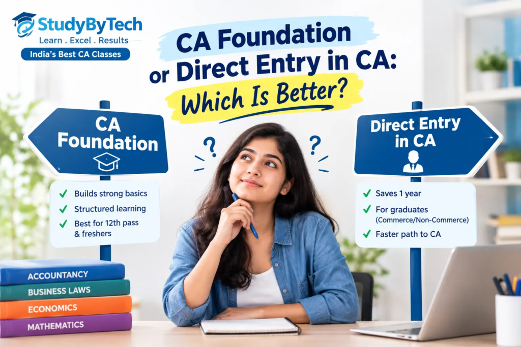 Direct entry vs CA foundation