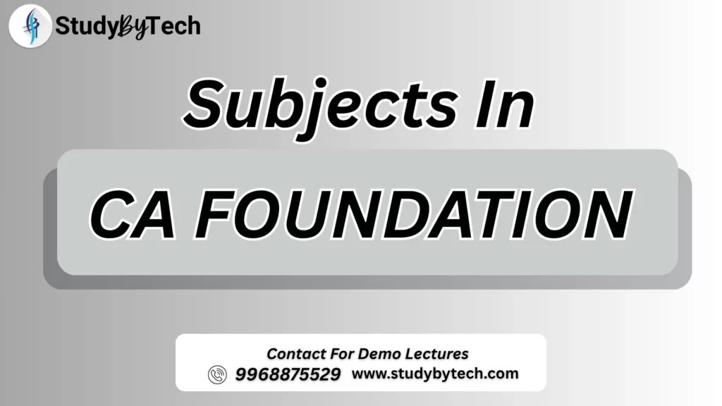 ca foundation subjects