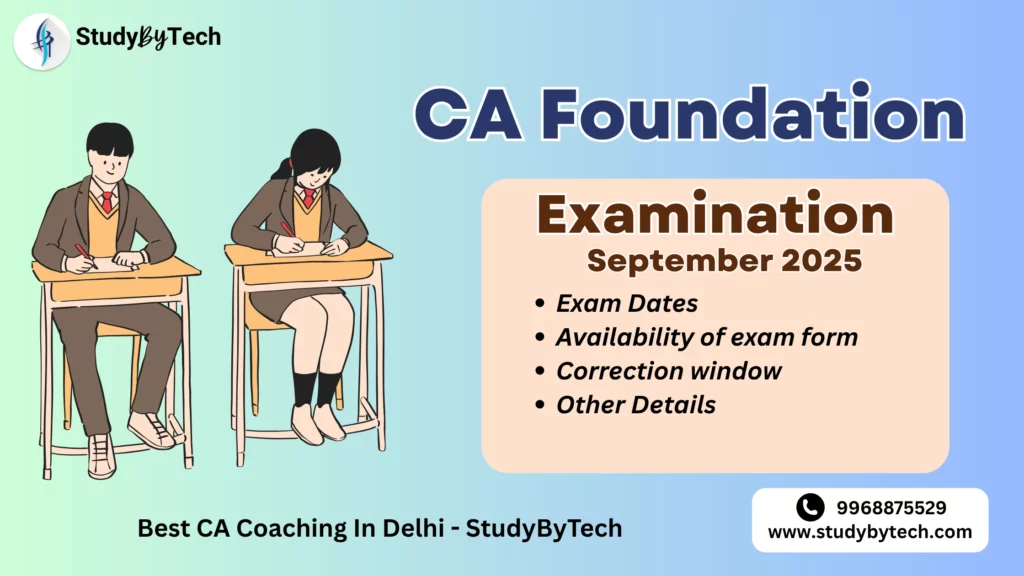 CA Foundation September 2025 Examination Details