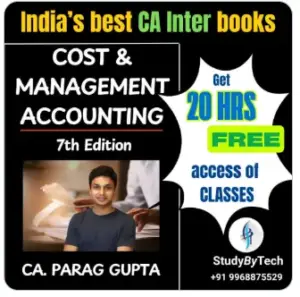 India's best CA inter costing books by CA. Parag Gupta sir