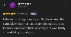 CA Inter Costing Review