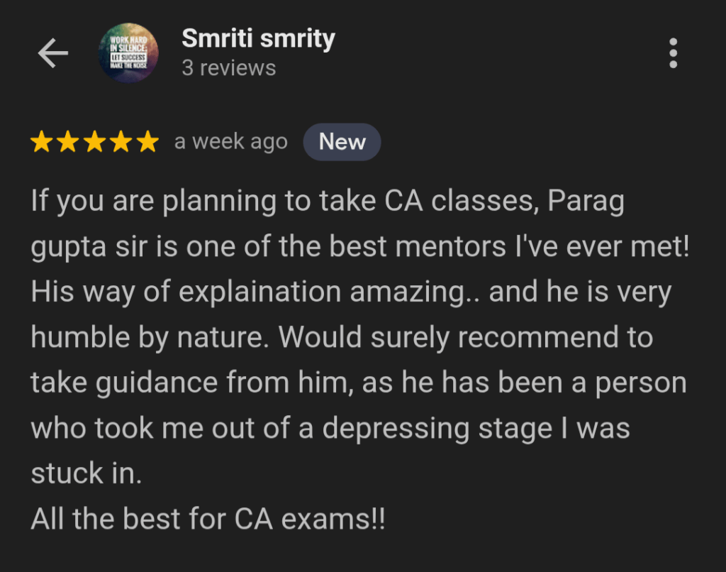 CA Inter Costing Review