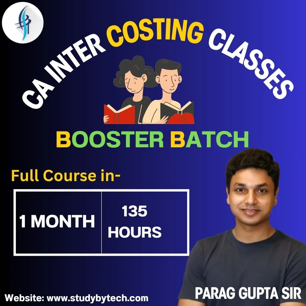CA Inter Costing best faculty booster batch