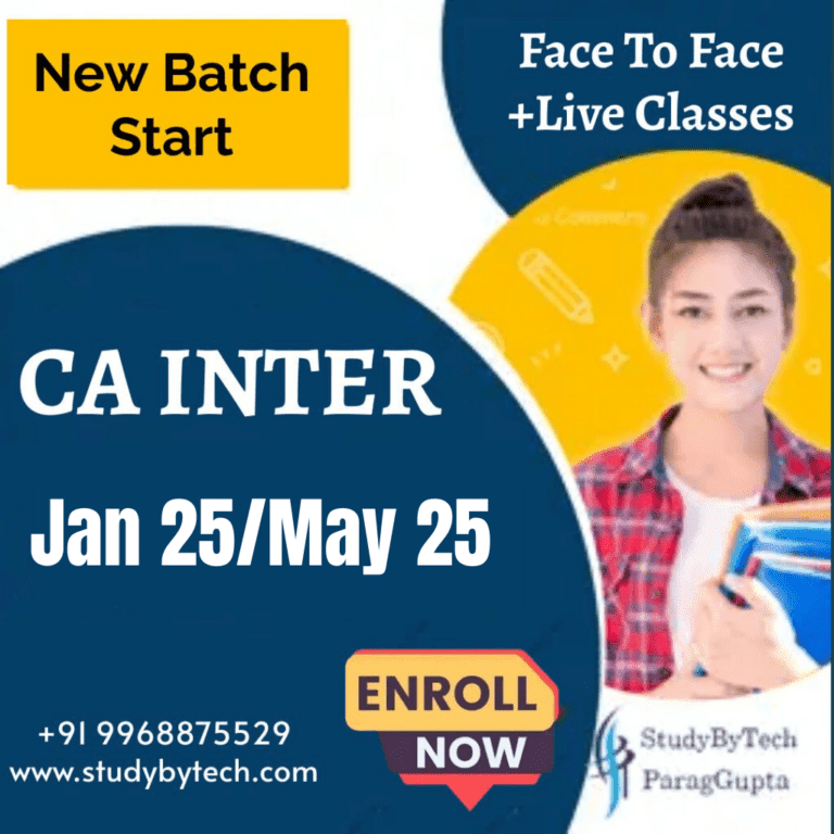 CA Inter Combo Jan 25/ May 25