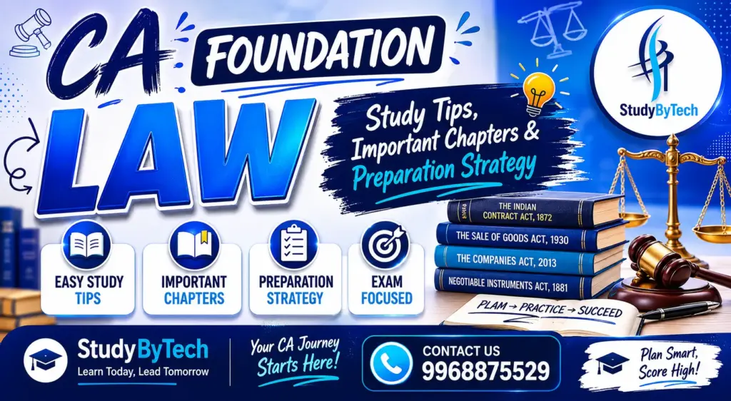 CA Foundation Law 2026: Study Tips, Important Chapters & Preparation Strategy