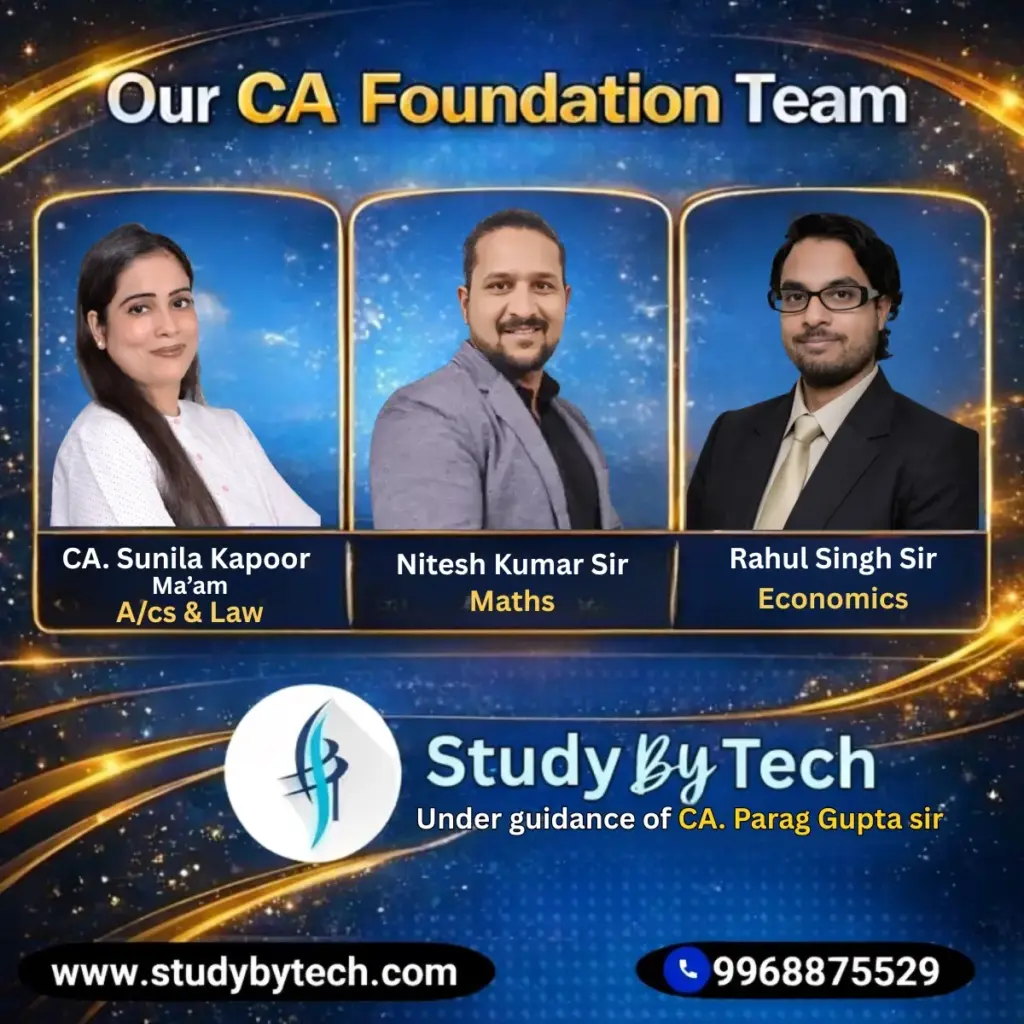 CA Foundation Studybytech team