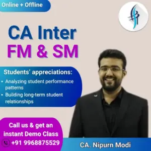 CA Inter FM & SM with CA Niprun Modi Sir