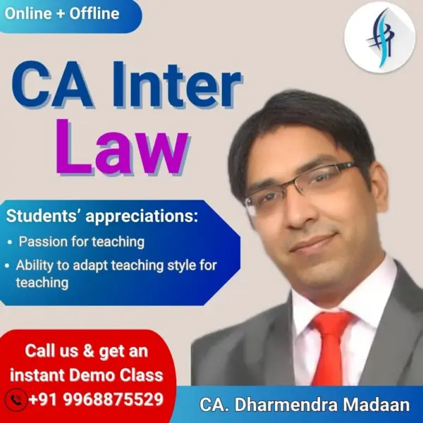 CA Inter Law By CA CA Dharmendra Madaan
