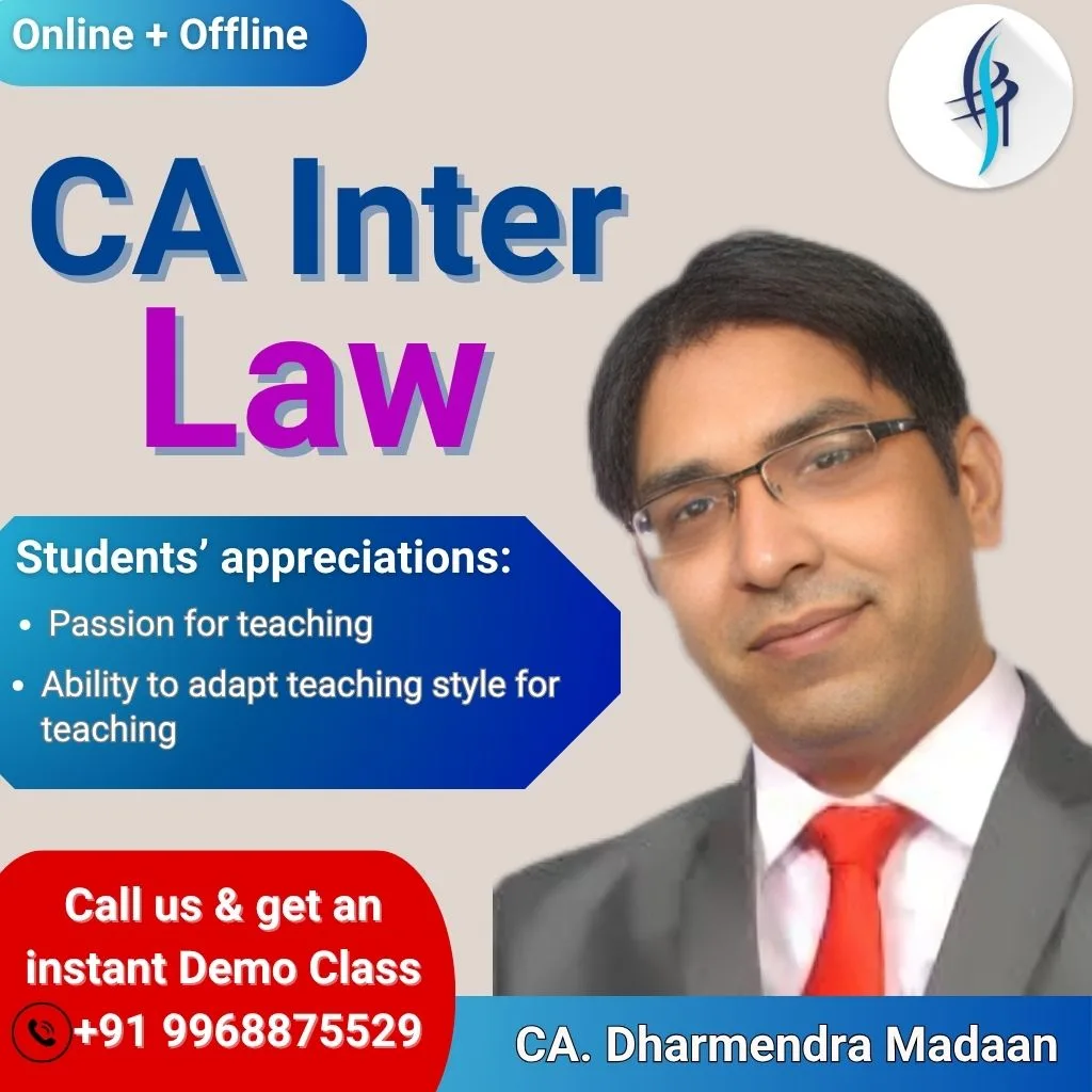 CA Inter Law By CA CA Dharmendra Madaan