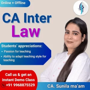 CA Inter Law By CA Sunila Kapoor Mam