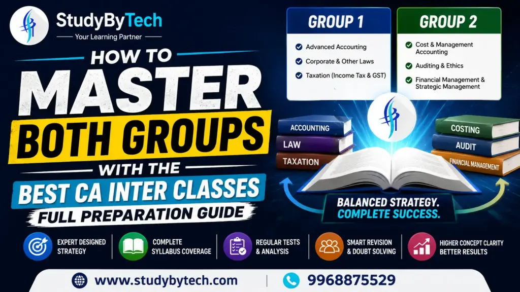 How to Master Both Groups with the Best CA Inter Classes: Full Preparation Guide