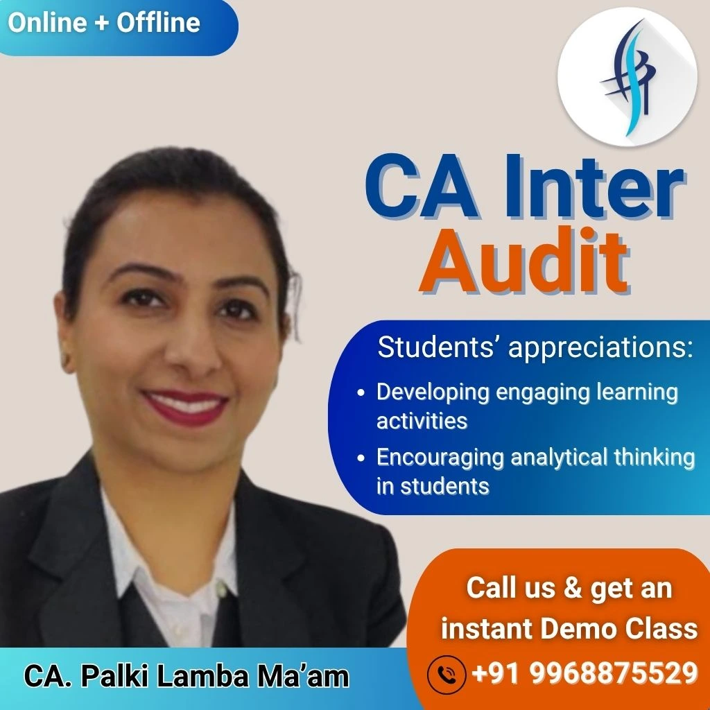 CA inter Audit with CA.Palki Lamba Ma'am