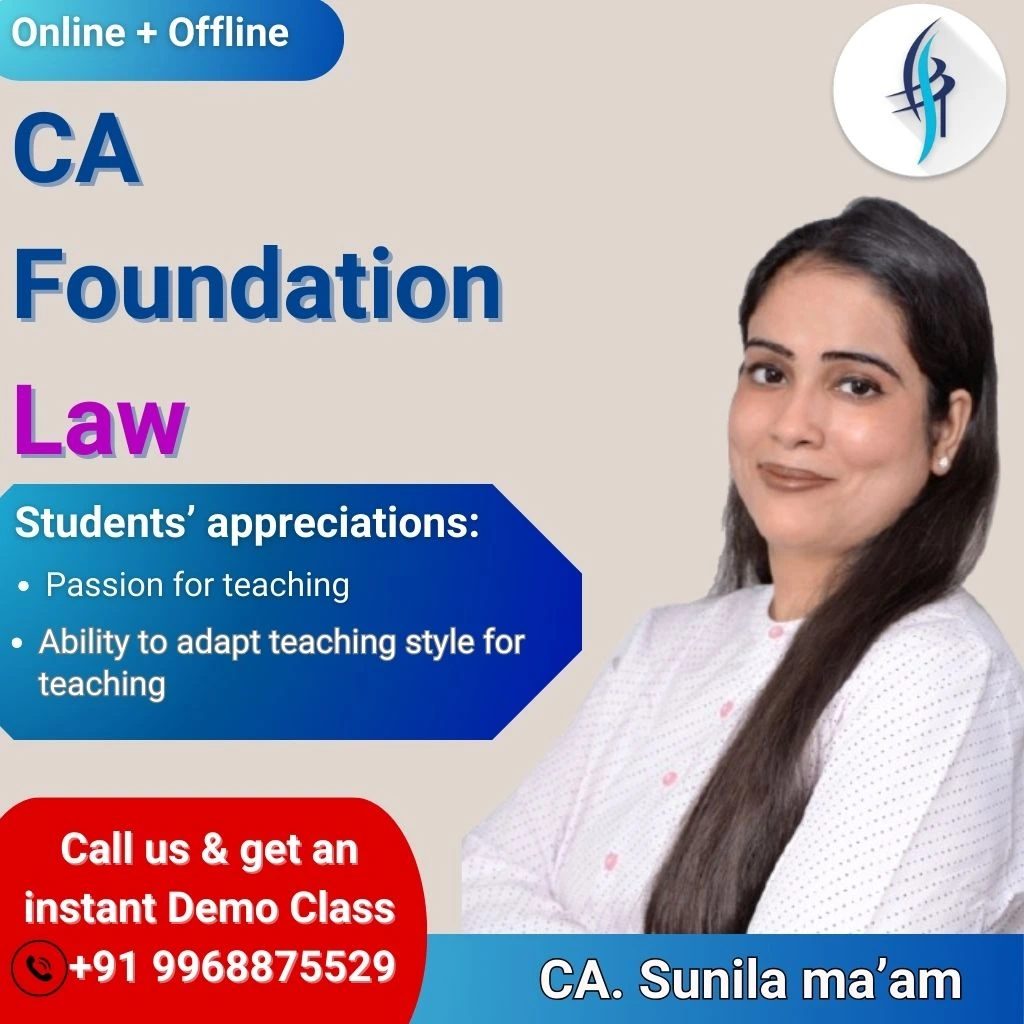 CA Foundation Law By CA Sunila Mam