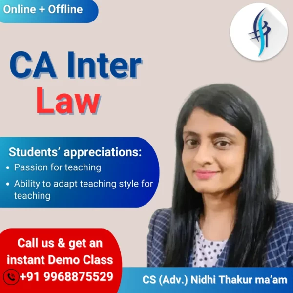 CA Inter Law By CS Nidhi Thakur Mam