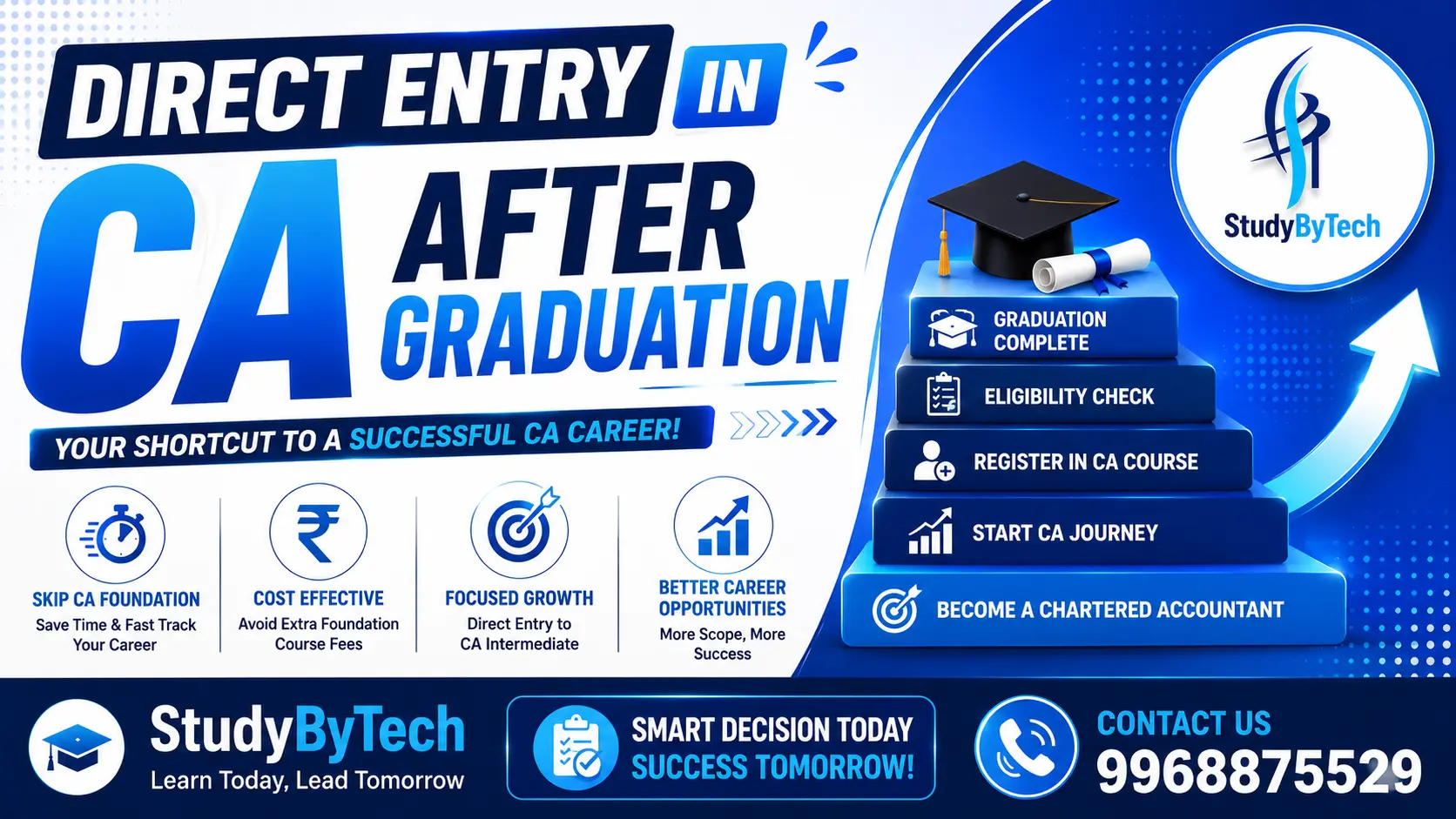 Direct Entry in CA After Graduation Now Possible | By Studybytech