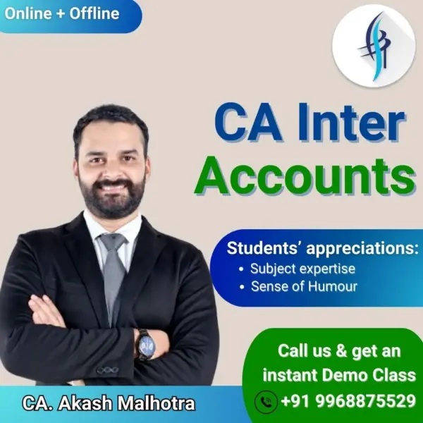 CA Inter Accounts with CA Akash Malhotra Sir