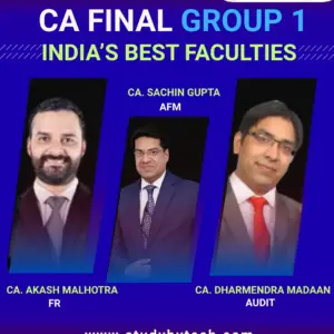 CA Final Group 1 Test Series Combo